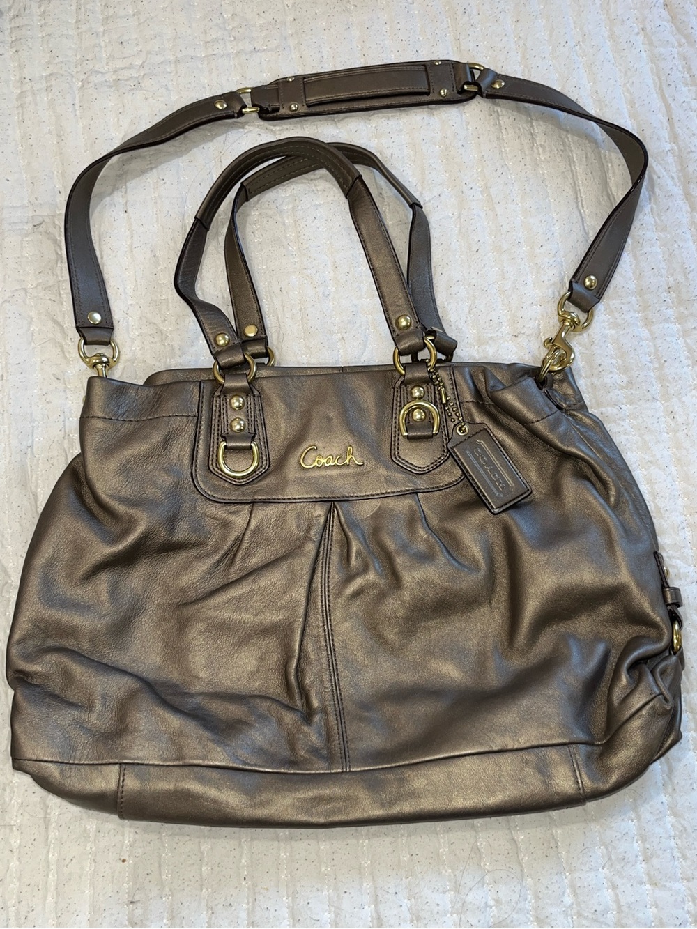 Coach Ashley Leather Carryall